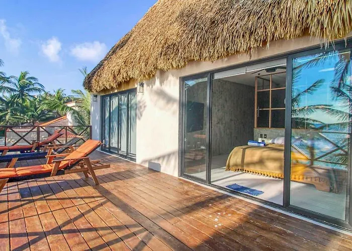 Beachfront With Private Heated Pool Jacuzzi Sauna Ocean Views & Ac - 7th Heaven Hébergement de vacances Tulum